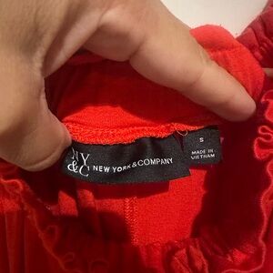New York & Company Bold Red Dress